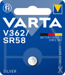 varta 362101401 V362/SR58 Silver Coin 1 Pack