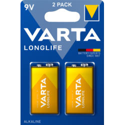 varta 4122101412 Longlife 9V 2 Pack