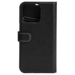 essentials 1110574 IPhone 13 Pro Max leather wallet, detachable,Black