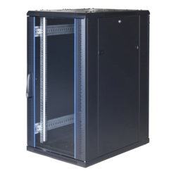 toten G6.6822.9001 G9, 19" lattiakaappi, 22U, 600x800, las. etuovi, metall. takaovi