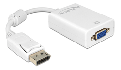 delock 61766 Adapter Displayport 1.2 male > VGA female white