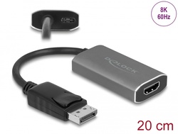 delock 63118 Active DisplayPort 1.4 to HDMI Adapter 8K with HDR function