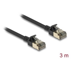 delock 80341 RJ45 Network Cable Cat.8.1 F/FTP Slim Pro 3 m black