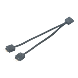 akasa AK-CBLD08-12BK RGB LED splitter and extension cable, 0.12m, black