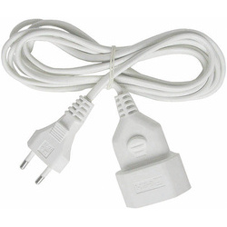 brennenstuhl 1161660 Maadoittamaton jatkojohto, suora CEE 7/16 (Europlug) Euro-pistorasiaan, 3 m, valkoinen