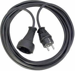brennenstuhl 1165010015 Earthed extension cable, CEE 7/7 - CEE 7/4, 2m, black