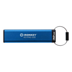 kingston IKKP200/32GB 32GB IronKey Keypad 200, FIPS 140-3 Lvl 3 (Pending) AES-256