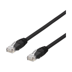 U/UTP Cat6a laitekaapeli, 5m, 500MHz, LSZH, musta