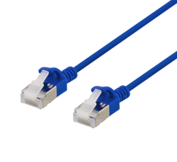 U/FTP Cat6a laitekaapeli, olut, läpimitta 3,8mm, 2m, sininen