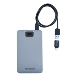 verbatim 53653 Executive Fingerprint Secure HDD USB 3.2 Gen 1 / USB-C 2TB