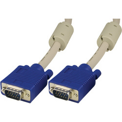 Deltaco RGB-8G VGA kaksoissuojattu monitorikaapeli RGB HD15 u-u 1m