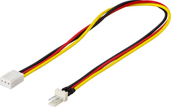 Deltaco SSI-37 Jatkokaapeli 3-napaisille tuulettimille, 30cm
