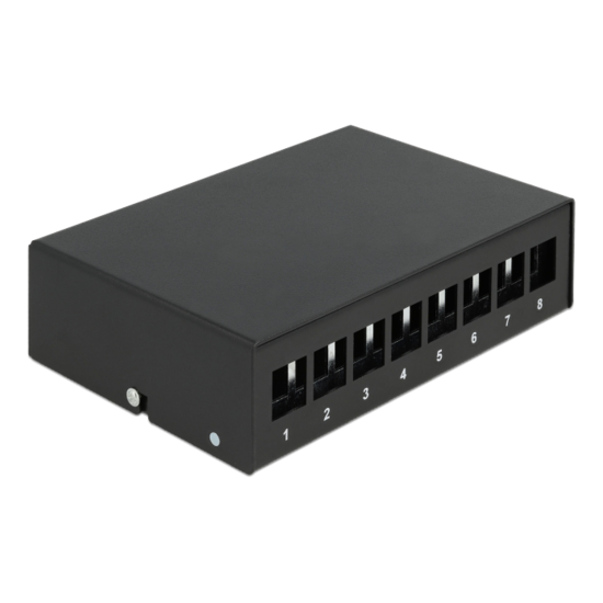 Keystone Patch Panel 8 Port black - delock 43413