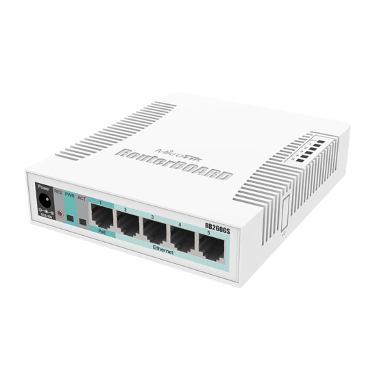 RB260GS 5xGE port 1xSFP incl casing power - mikrotik CSS106-5G-1S
