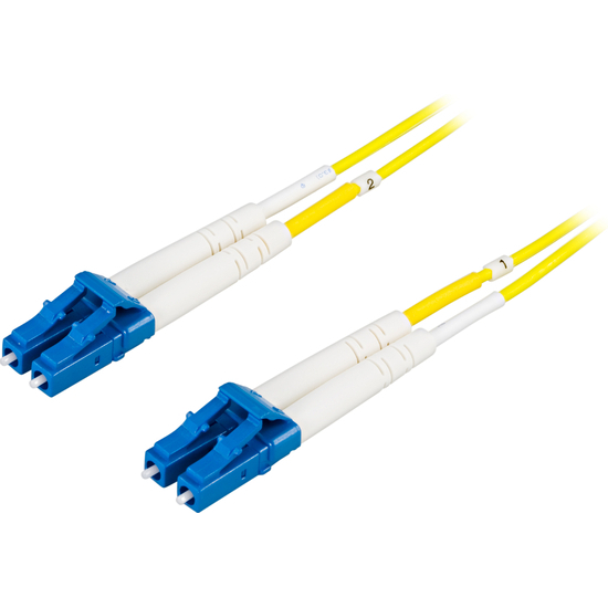 Kuitukaapeli LC - LC, duplex, singlemode, 1m - Deltaco LCLC-1S